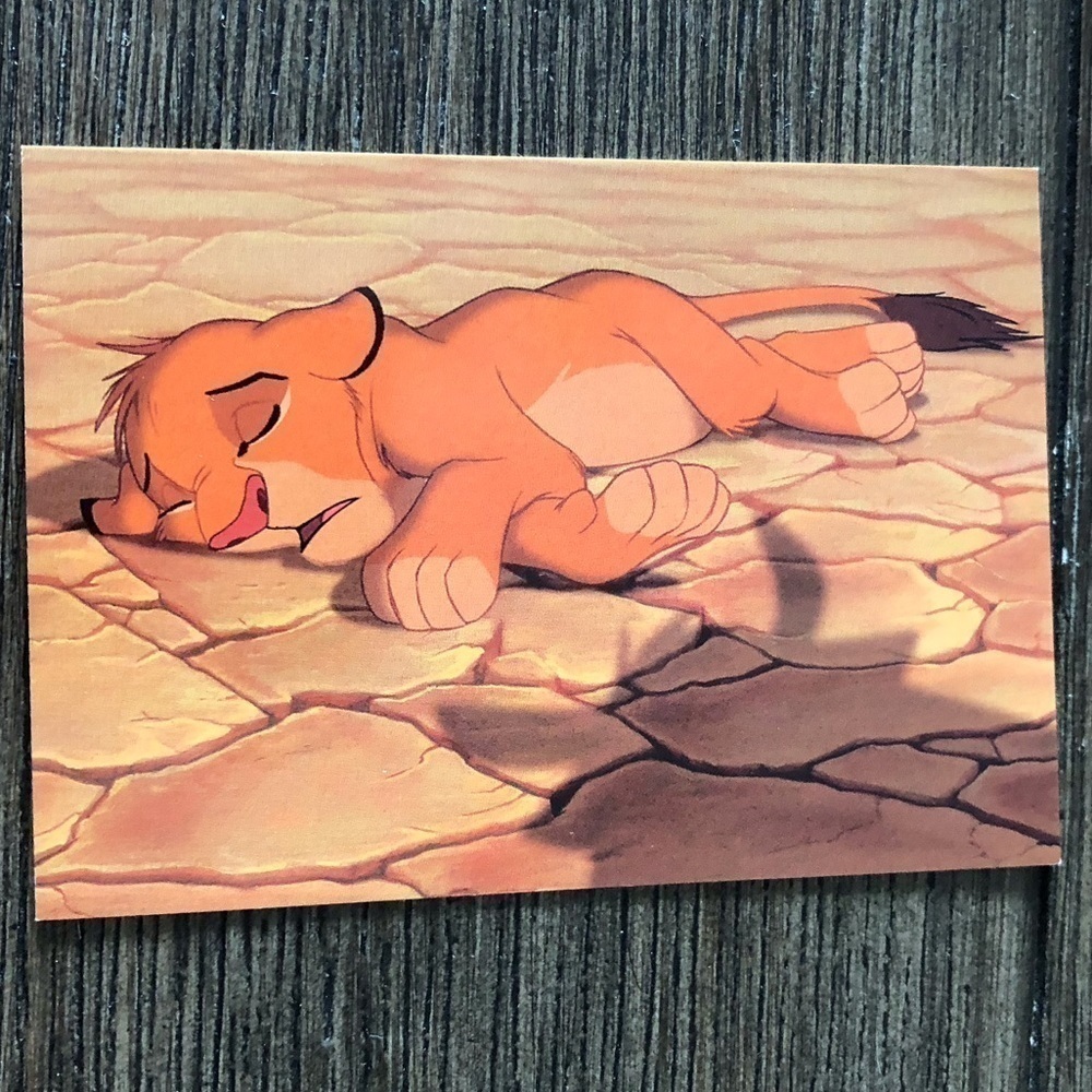 Disney The Lion King 1995 trading card: Buzzards fly overhead #37